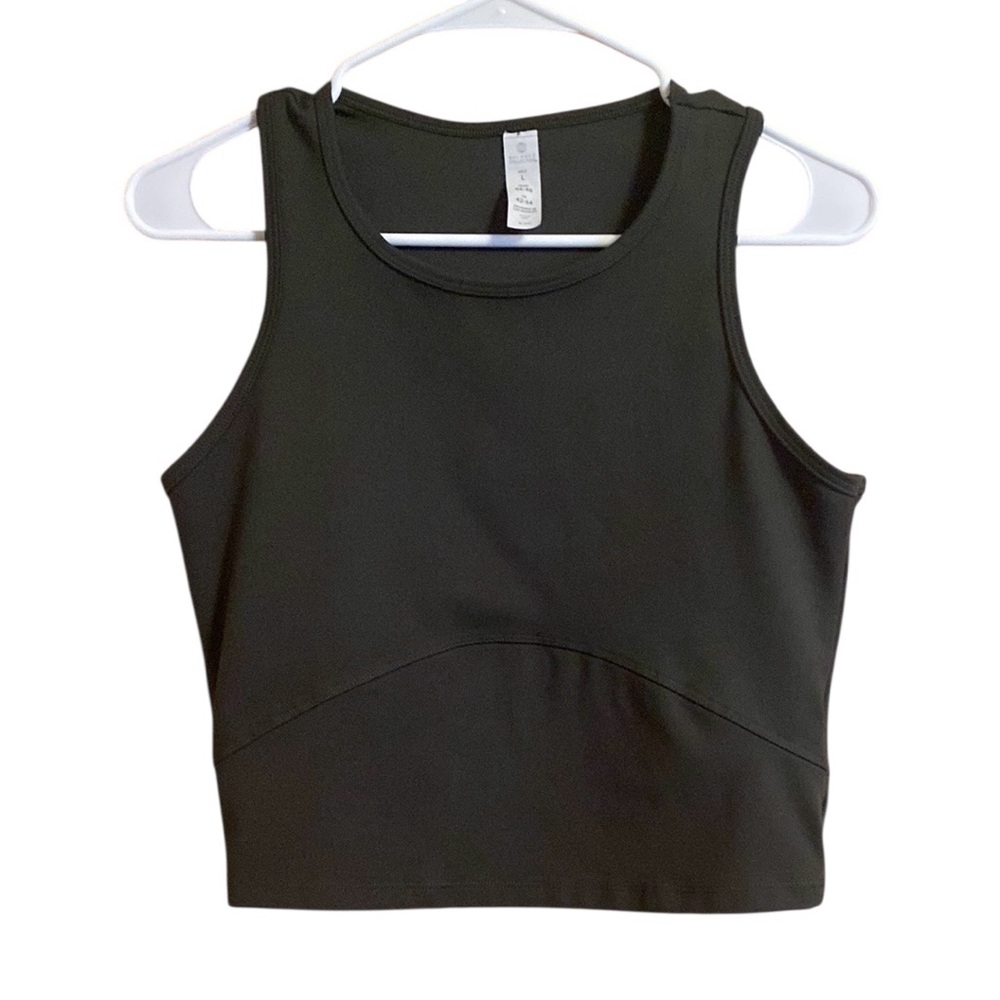 Balance Collection Cropped Yoga Top Green Large